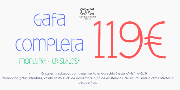 optica infantil en Valencia - promocion gafas infantiles valencia optometristas pediatricos