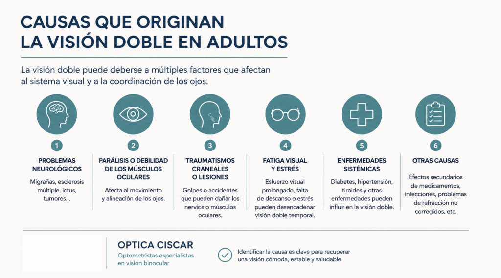 Visión doble en Valencia - Causas